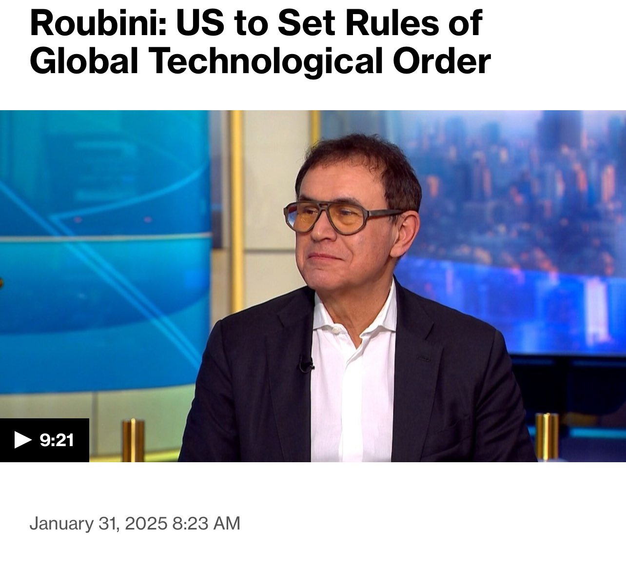 Nouriel Roubini on X:  