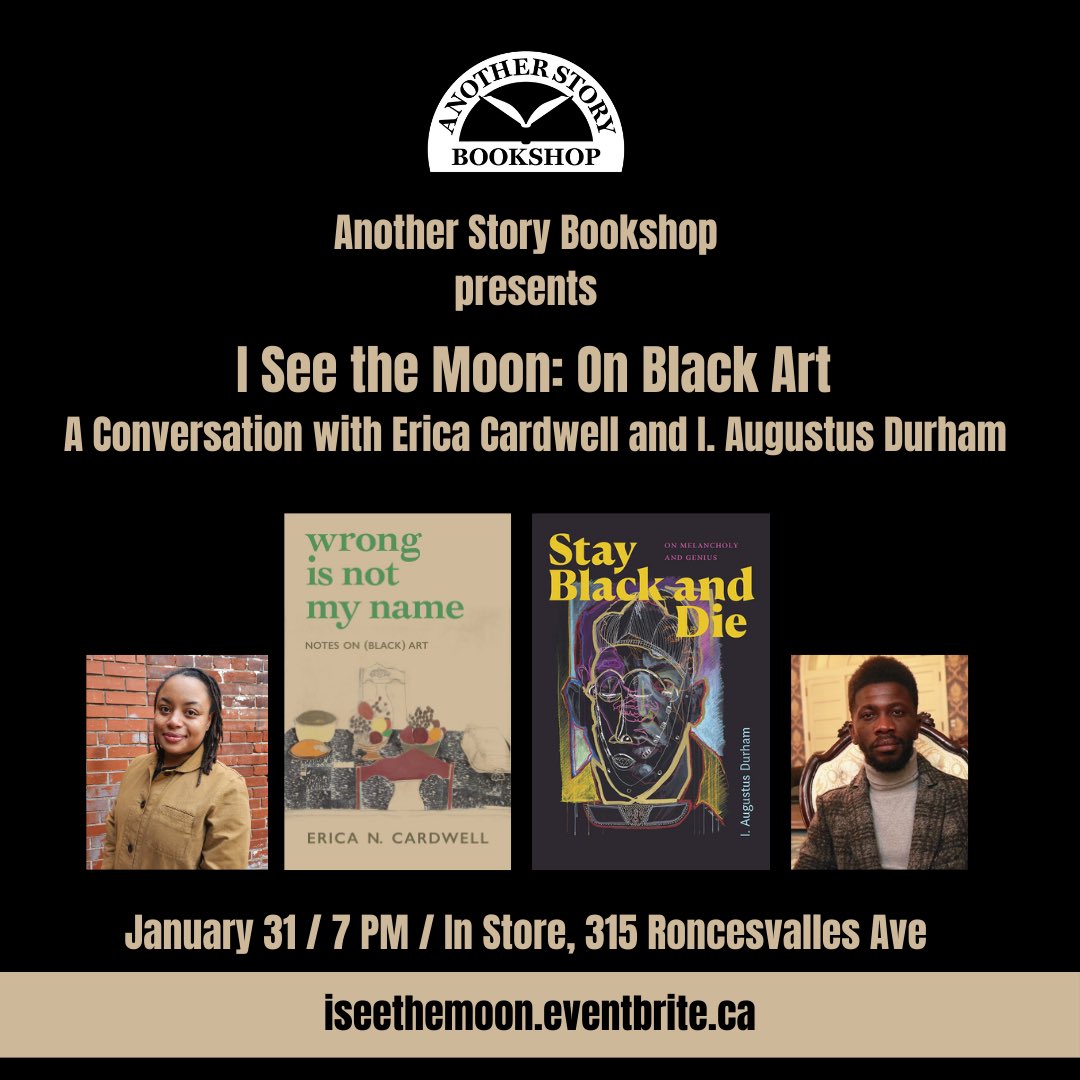 Today.

<a href="/EricaCardwell/">Erica Cardwell</a> and I.
<a href="/AnotherStoryTO/">Another Story Bookshop</a> 
7p

eventbrite.ca/e/i-see-the-mo…