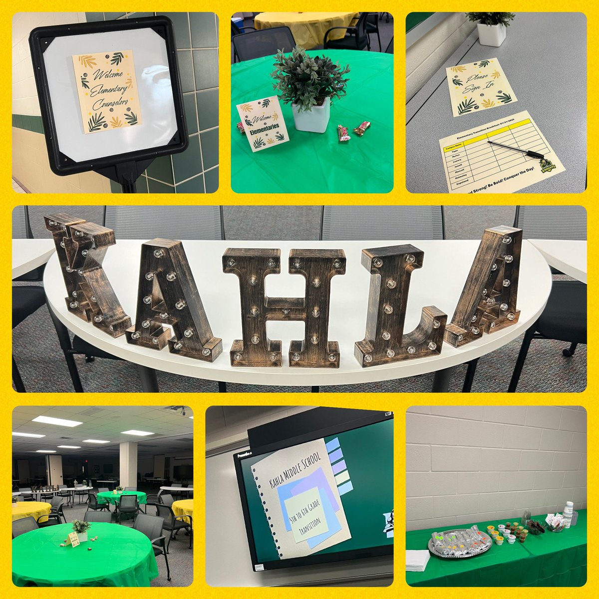 Ready for our 5th to 6th Transition Breakfast with our Elementaries!! 
Stand Strong.Be Bold. Conquer the !