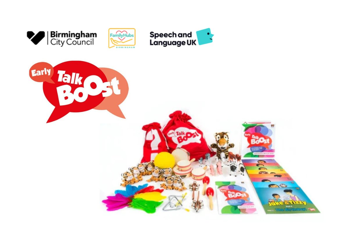 ✨ Early Talk Boost 💬 face-to-face training for Birmingham practitioners ✨

#EarlyTalkBoost is a targeted intervention for 3 to 4-year-olds who need help with talking and understanding words.

📢 Spring dates available to book now!

GRAB YOUR FREE PLACE: birminghamearlyyearsnetworks.org/events?tag=Ear…