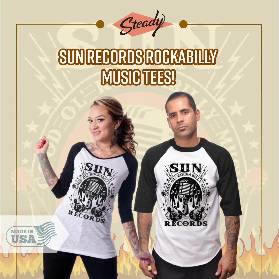 🎸 Rock history meets style! ⚡️ The Sun Records x Steady Clothing collection is here—vintage vibes, legendary looks. 🔥 Shop now! 👇
tinyurl.com/w3hakund
#SteadyClothing #SunRecords #RockabillyStyle #VintageVibes #ClassicCool