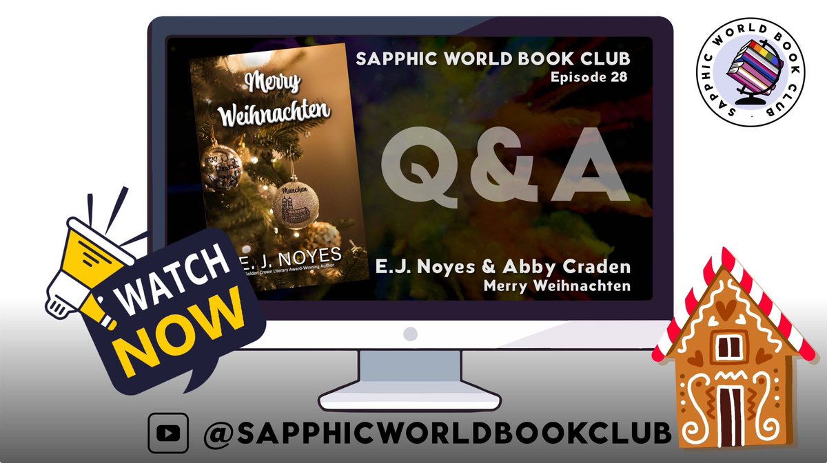 Sapphic World Book Club (@sapphicworldbkc) on Twitter photo If you missed our double feature special event Q&A with the incomparable <a href="/zgrokit/">E. J. Noyes 🤷🏻♀️</a> & the iconic @abby_craden last Saturday, you can now watch it on our YouTube channel!🤩
👇Watch it NOW👇
youtu.be/e2GvZqqkJgA?si… If you missed our double feature special event Q&A with the incomparable <a href="/zgrokit/">E. J. Noyes 🤷🏻♀️</a> & the iconic @abby_craden last Saturday, you can now watch it on our YouTube channel!🤩
👇Watch it NOW👇
youtu.be/e2GvZqqkJgA?si…