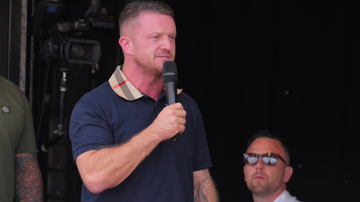 TheBritLad's tweet photo. BREAKING 🚨: TENS OF THOUSANDS are set to gather for the 'Free Tommy Robinson' protest outside Downing Street tomorrow. 

The British are demanding the return of political prisoners! https://t.co/ZU7bSa40En
