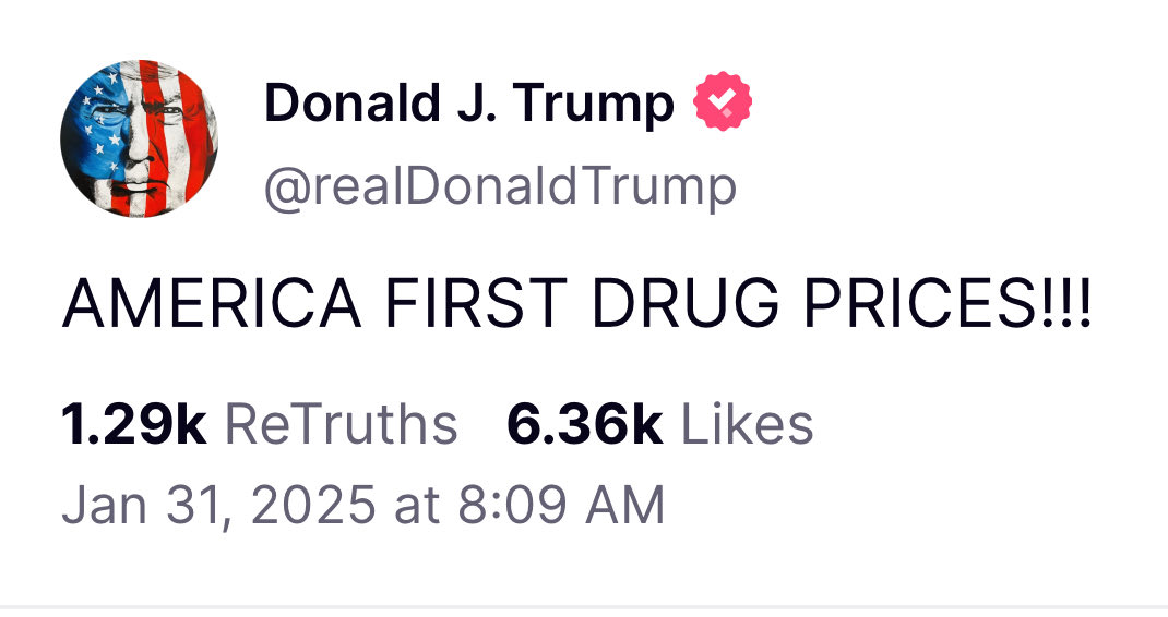 Trump uses promise of low drug prices to distract from crash that happened on his watch