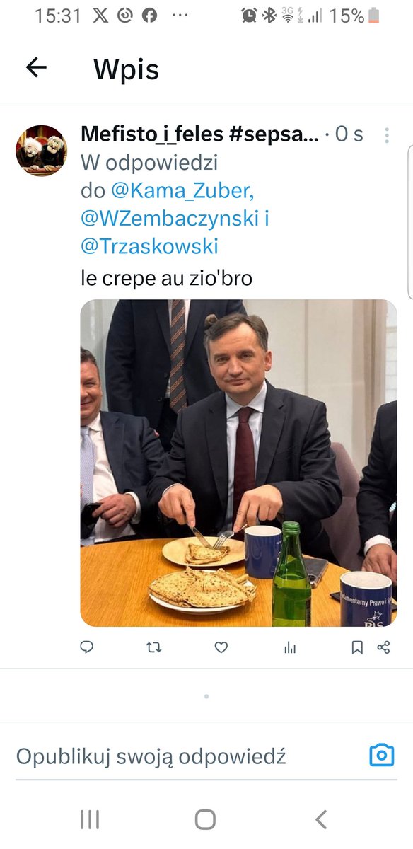 Mefi_sto_feles's tweet photo. @lis_tomasz #bążur 😎 Miał być #CyrkPegazusa a wyszedł #placek nie mylić z krowim 🤔 https://t.co/QrnEQrkoTk