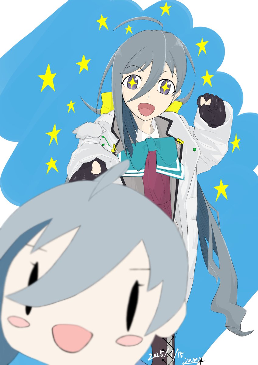 リアイベネタで描いた月でした。 
#今月描いた絵を晒そう 