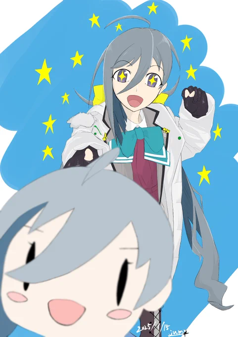 リアイベネタで描いた月でした。 
#今月描いた絵を晒そう 