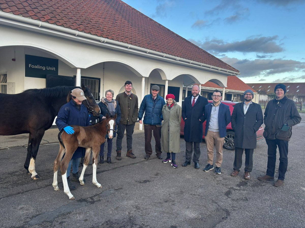 BHAHorseracing's tweet photo. 👋 Yesterday, the BHA organised a trip to Newmarket for the Racing and Bloodstock APPG.

A thread 🧵 https://t.co/AaxCaMpG21