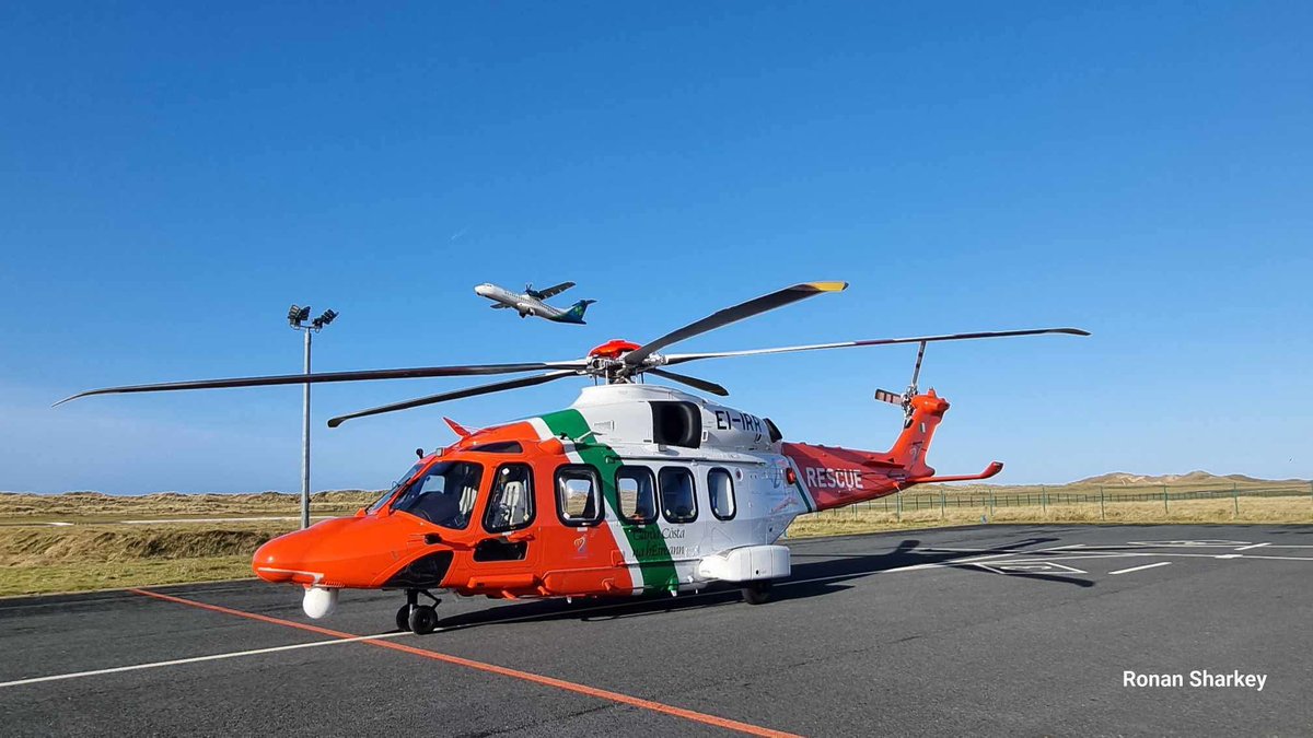Donegal Airport (@donegal_airport) on Twitter photo Great to see the Irish Coast Guard’s AgustaWestland AW189 (EI-IRR) at Donegal Airport today! They were busy with local training exercises. Thanks to all the Coast Guard personnel for their vital work. 🇮🇪🚁
<a href="/IrishCoastGuard/">Irish Coast Guard</a> IrishCoastGuard Great to see the Irish Coast Guard’s AgustaWestland AW189 (EI-IRR) at Donegal Airport today! They were busy with local training exercises. Thanks to all the Coast Guard personnel for their vital work. 🇮🇪🚁
<a href="/IrishCoastGuard/">Irish Coast Guard</a> IrishCoastGuard