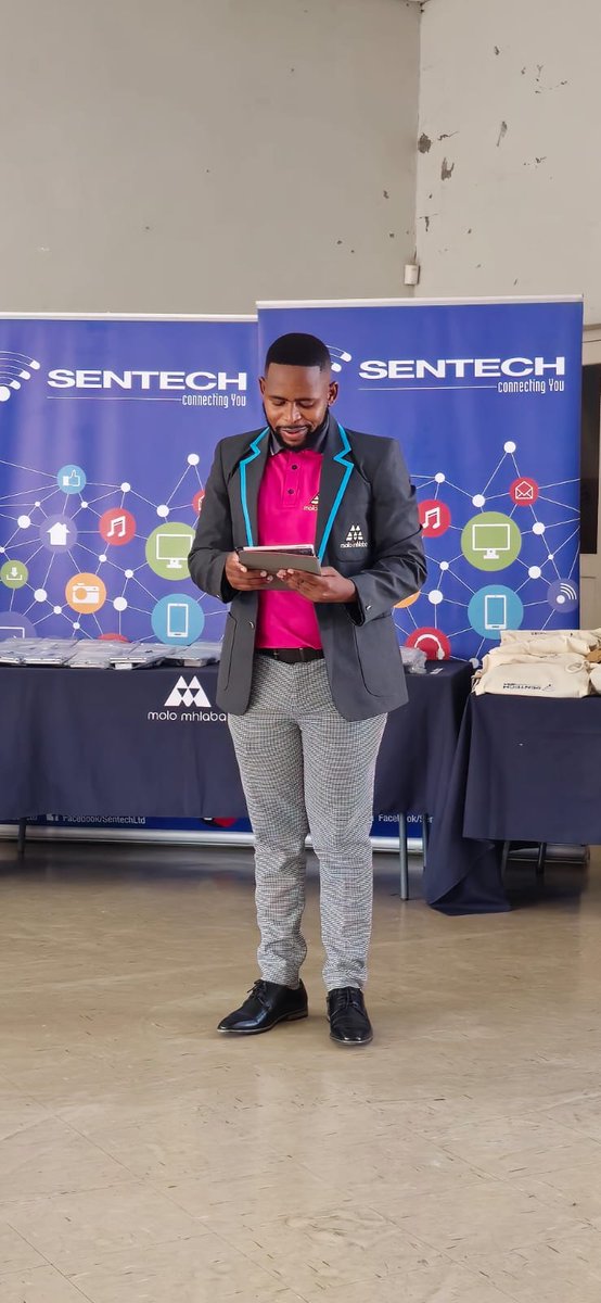 Sentech Soc Ltd (@sentechltd) on Twitter photo Today marks a joyous occasion as SENTECH proudly donates tablets and projectors to <a href="/molomhlaba/">Molo Mhlaba</a> in Khayelitsha. SENTECH's CEO, Mr Tebogo is joined by SENTECH's Social Economic and Enterprise Development team to support SENTECH's efforts to uplift future leaders! Today marks a joyous occasion as SENTECH proudly donates tablets and projectors to <a href="/molomhlaba/">Molo Mhlaba</a> in Khayelitsha. SENTECH's CEO, Mr Tebogo is joined by SENTECH's Social Economic and Enterprise Development team to support SENTECH's efforts to uplift future leaders!