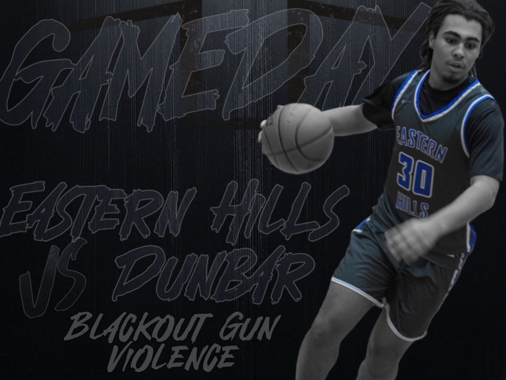 EHHS Athletics (@ehhs_sports) on Twitter photo 🚨GAMEDAY🚨
⚫️⚫️⚫️BLACKOUT GUN VIOLENCE⚫️⚫️⚫️
🆚 Dunbar
📍Wilkerson Greines
🕕 6pm
🎟️ gofan.co/app/school/TX1…
#hills #5701SheltonSt #ProtectTheBrand
@easternhillshs <a href="/EHills_BB/">Eastern Hills Boys Basketball</a> @fwisdathletics <a href="/CoachCal_AD/">JJ Calderon</a> <a href="/CoachAtlas1/">Amanda Cofer</a> <a href="/Raragon_AsstAD/">Romelia Aragon</a> <a href="/AD_DrLisa/">Lisa L Langston, PhD</a> <a href="/Coach_Murray/">Philip Murray</a> <a href="/CoachFatMiller/">Melvin Miller</a> 🚨GAMEDAY🚨
⚫️⚫️⚫️BLACKOUT GUN VIOLENCE⚫️⚫️⚫️
🆚 Dunbar
📍Wilkerson Greines
🕕 6pm
🎟️ gofan.co/app/school/TX1…
#hills #5701SheltonSt #ProtectTheBrand
@easternhillshs <a href="/EHills_BB/">Eastern Hills Boys Basketball</a> @fwisdathletics <a href="/CoachCal_AD/">JJ Calderon</a> <a href="/CoachAtlas1/">Amanda Cofer</a> <a href="/Raragon_AsstAD/">Romelia Aragon</a> <a href="/AD_DrLisa/">Lisa L Langston, PhD</a> <a href="/Coach_Murray/">Philip Murray</a> <a href="/CoachFatMiller/">Melvin Miller</a>