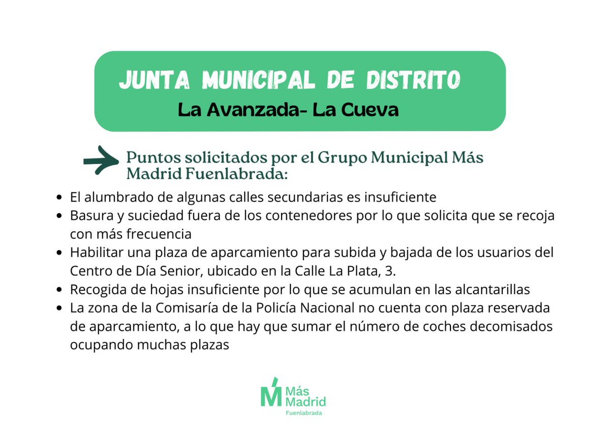 Más Madrid Fuenlabrada tweet media