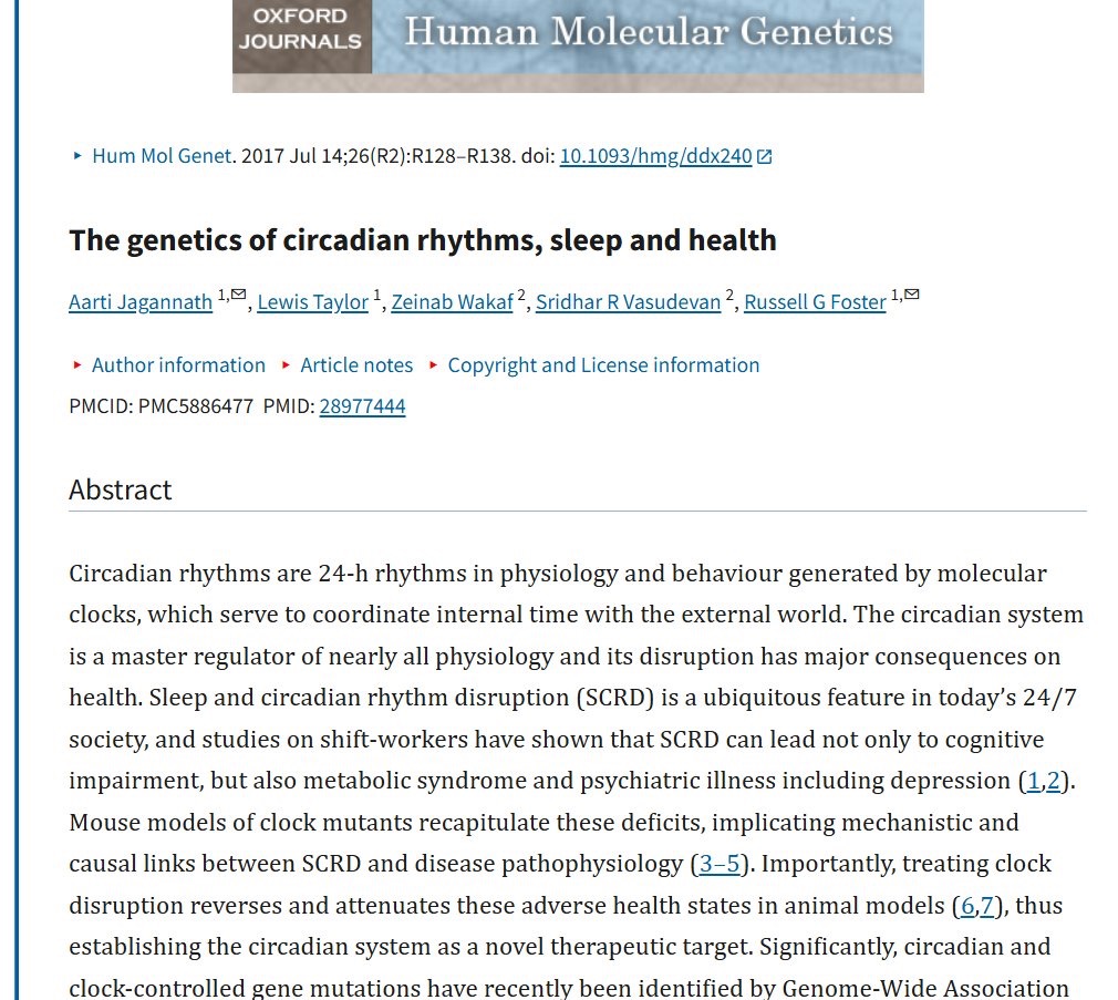 DrJackKruse's tweet image. Fixing your life should begin with repairing the circadian mechanism. As the paper states, this is really an EPIGENETIC issue, not a genetic one. It is a story of light, water, and magnetism. 

Light is adjacent to cell membranes; food is not. People forget this constantly. Blue…
