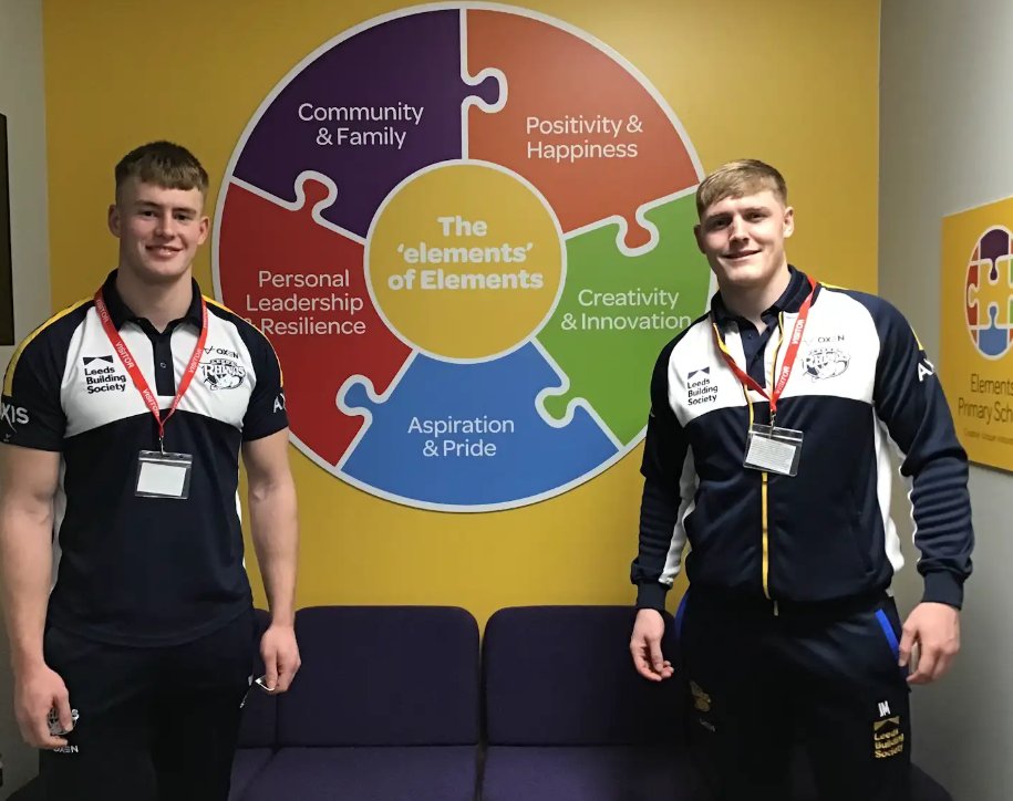 Elements Primary (@elementsschool) on Twitter photo Our KS2 children had a visit from 2 <a href="/leedsrhinos/">Leeds Rhinos</a> players on Wednesday, they were keen to ask them their own questions. Our KS2 children had a visit from 2 <a href="/leedsrhinos/">Leeds Rhinos</a> players on Wednesday, they were keen to ask them their own questions.