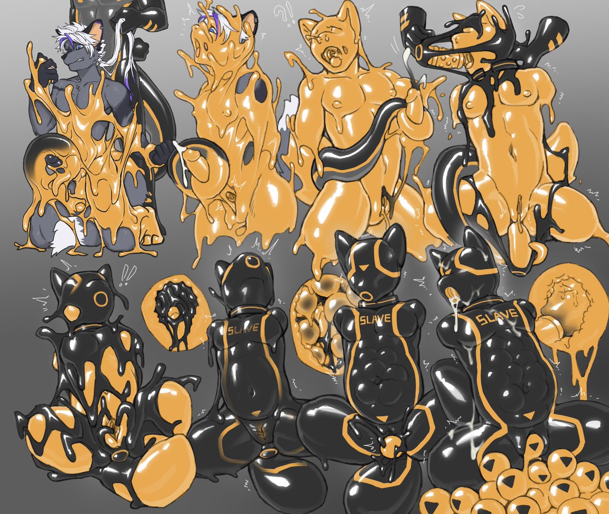 Looks like he's enjoying his penis inside himself😊
c for <a href="/Jehy_Black/">狤黑</a>