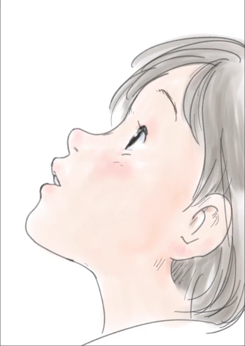 #みんなの描いていて楽しい要素を教えてよ 描いて楽しい要素は色々ありますが 横顔はいつも描いていて楽しいと思いますね 
