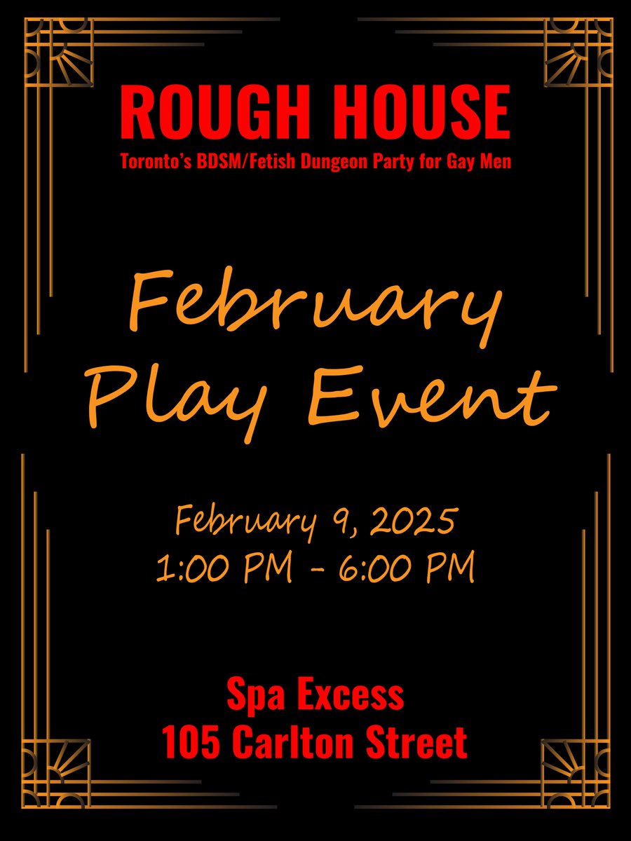 Rough House (@roughhouseca) on Twitter photo We made it through January so let's celebrate by getting kinky. Rough House is just a week away. Join us <a href="/SpaXSTO/">Spa Excess</a> for an afternoon of kink. We made it through January so let's celebrate by getting kinky. Rough House is just a week away. Join us <a href="/SpaXSTO/">Spa Excess</a> for an afternoon of kink.