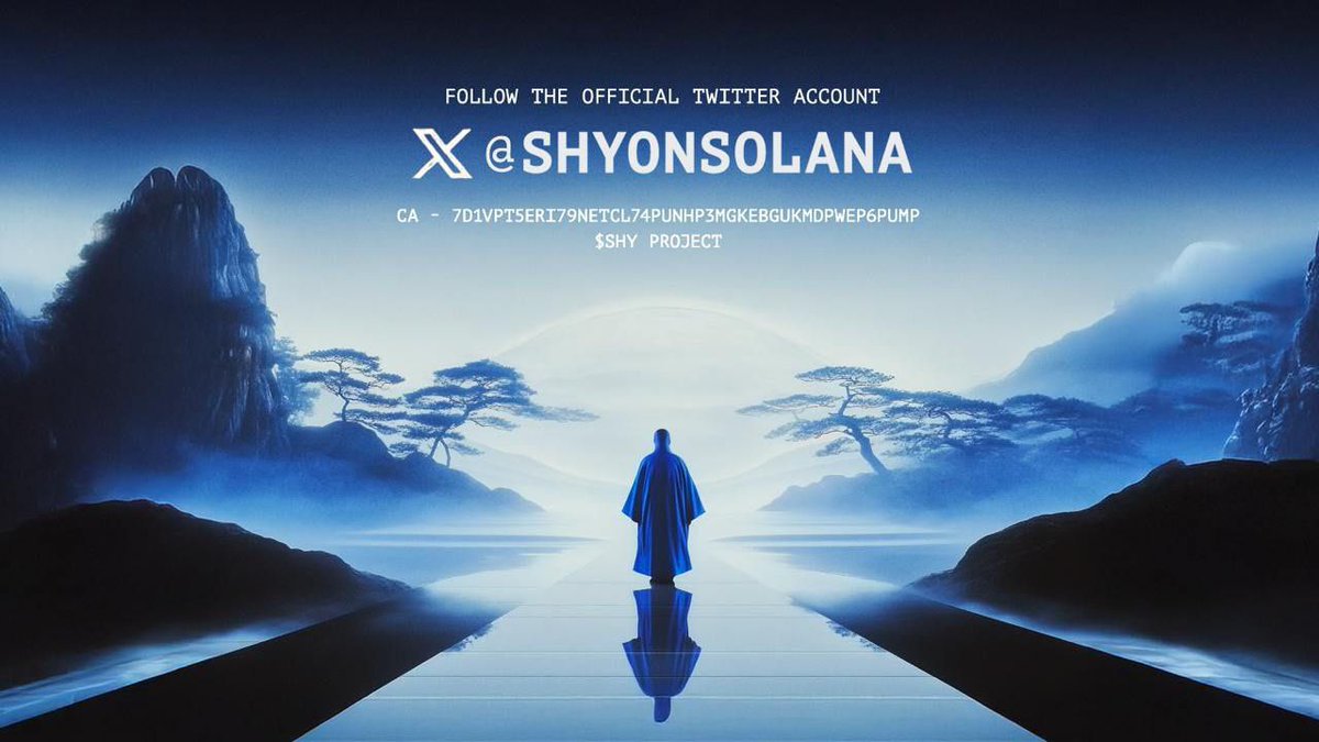 Shytoshi Sotama (@shytoshisotama) on Twitter photo <a href="/mrpunkdoteth/">Mrpunk.eth</a> <a href="/ShyonSolana/">Shy on Solana</a> is a meme with Utility.
A real life game will be created, the future looks bright for <a href="/ShytoshiKusama/">Shytoshi Kusama™</a> $SHY
7d1vpt5eri79nETcL74Punhp3mGkeBgUkMdPWep6pump
#ShytoshiKusama #Shy #Solana <a href="/mrpunkdoteth/">Mrpunk.eth</a> <a href="/ShyonSolana/">Shy on Solana</a> is a meme with Utility.
A real life game will be created, the future looks bright for <a href="/ShytoshiKusama/">Shytoshi Kusama™</a> $SHY
7d1vpt5eri79nETcL74Punhp3mGkeBgUkMdPWep6pump
#ShytoshiKusama #Shy #Solana