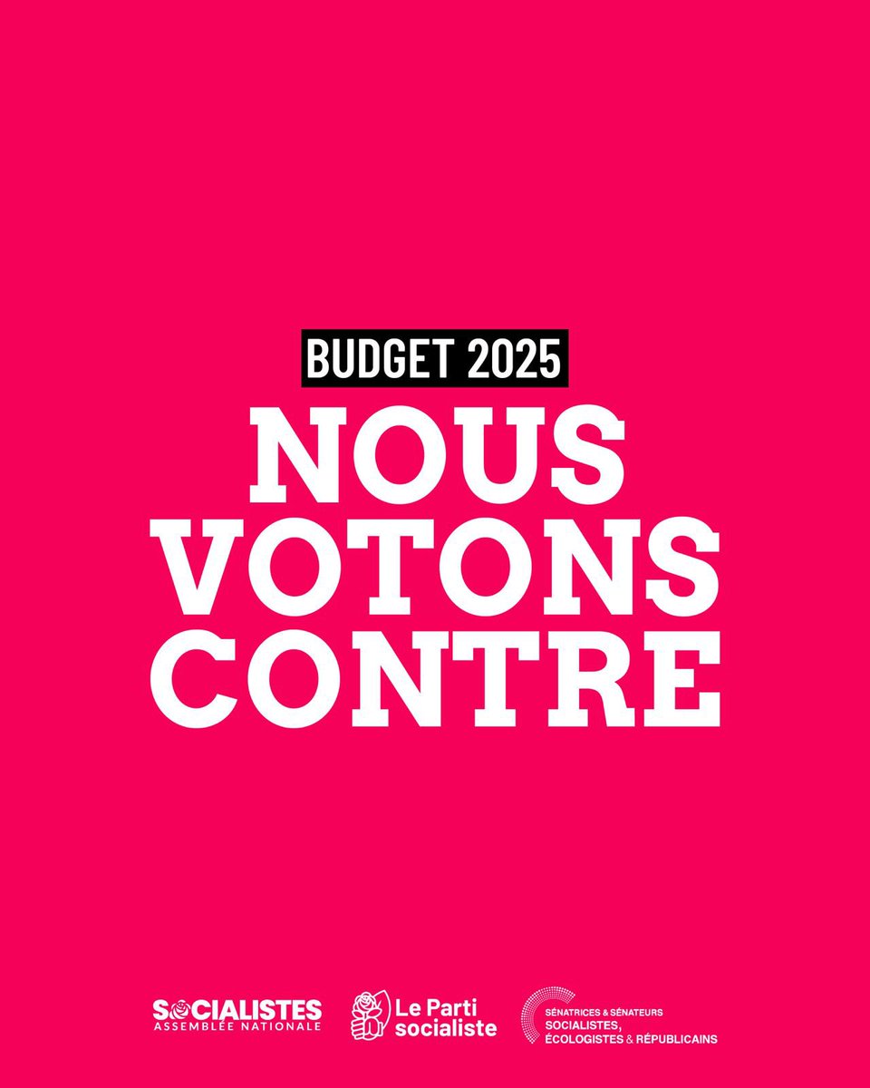 Les socialistes ont voté contre le budget issu de la CMP et confirmeront ce vote la semaine prochaine.

Nous avons obtenu des avancées, mais elles restent insuffisantes. 

Ce budget ne sera jamais le nôtre. 

Nous restons mobilisés pour protéger les Français.