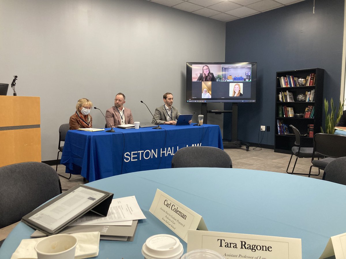 Tara Adams Ragone (@tararagone) on Twitter photo Kicking off <a href="/SHUHealthLaw/">Seton Hall Center for Health & Pharmaceutical Law</a>’s 9th Annual Health Law Works-in-Progress Retreat by discussing <a href="/david__simon/">David A. Simon</a>’s “Off-Label Inducement” with commentators <a href="/ProfZBuck/">Zack Buck</a> and Diane Hoffman from <a href="/UMDHealthLaw/">Maryland Health Law</a> Kicking off <a href="/SHUHealthLaw/">Seton Hall Center for Health & Pharmaceutical Law</a>’s 9th Annual Health Law Works-in-Progress Retreat by discussing <a href="/david__simon/">David A. Simon</a>’s “Off-Label Inducement” with commentators <a href="/ProfZBuck/">Zack Buck</a> and Diane Hoffman from <a href="/UMDHealthLaw/">Maryland Health Law</a>