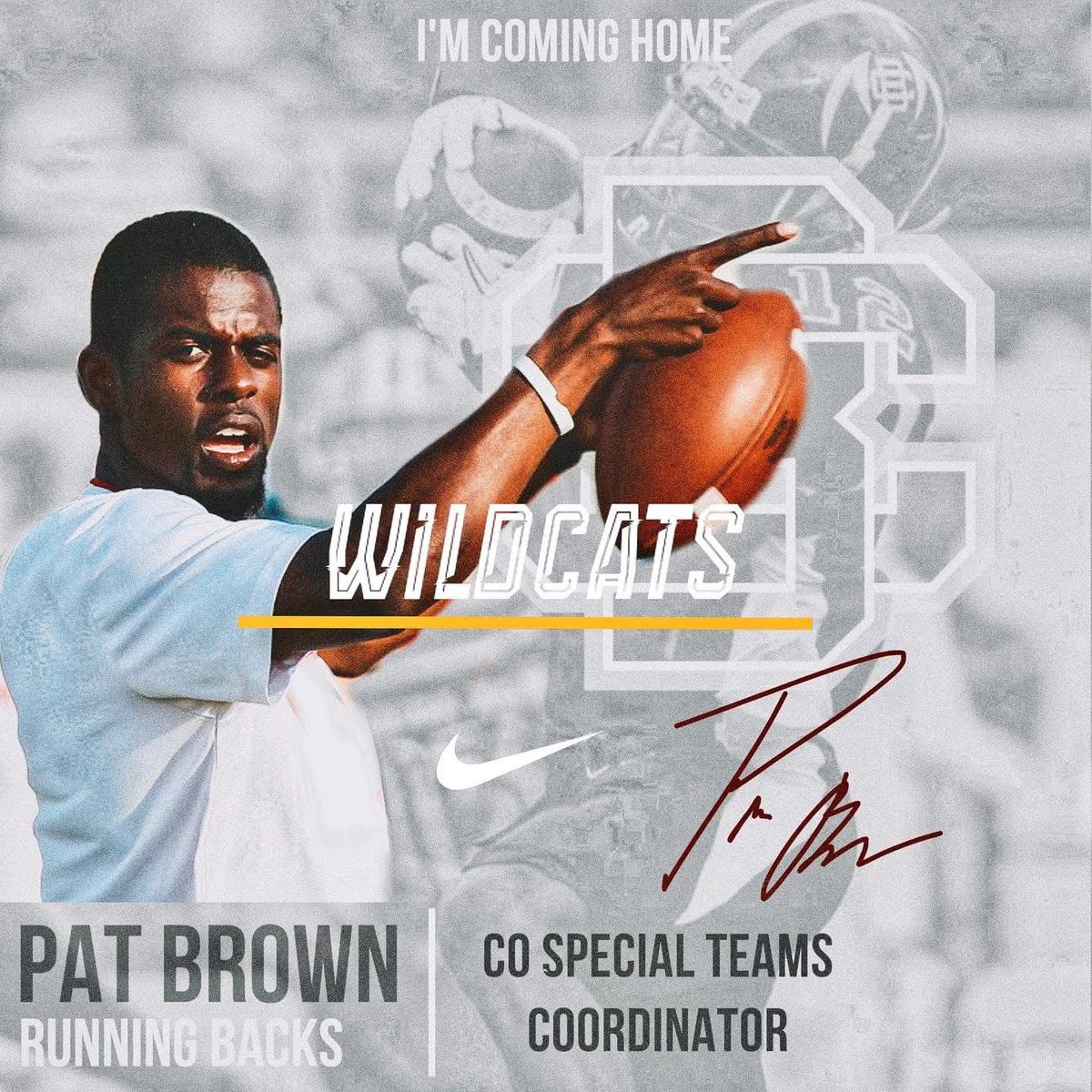 Welcome home <a href="/PFitzB/">Pat Brown</a>!
#HailWildcats