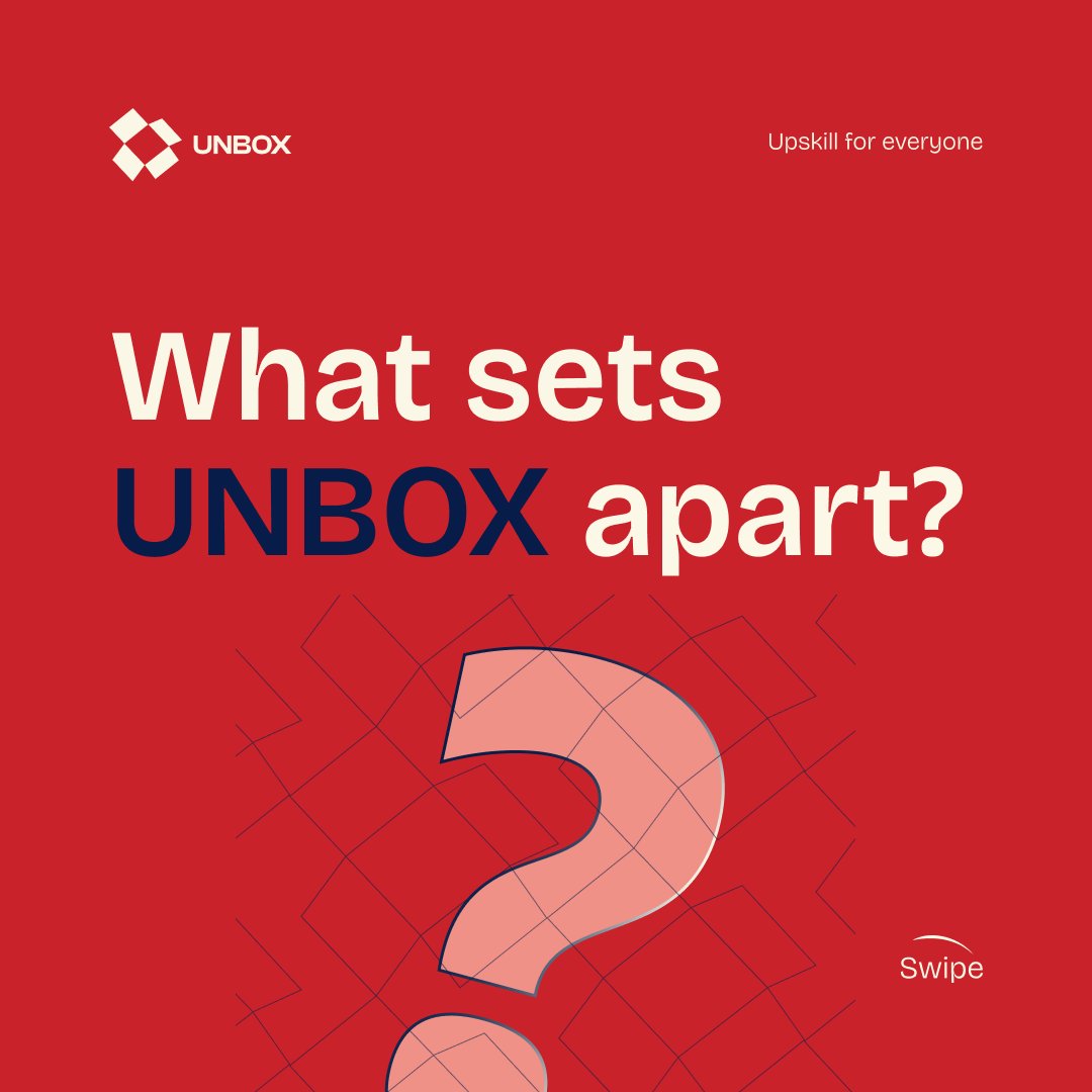 Unboxglobal's tweet photo. You want to know why UNBOX is different? Swipe to discover that 💡
#think #innovation #employment #opportunities #skill #impact #international #Global https://t.co/uM0DqM1cdy