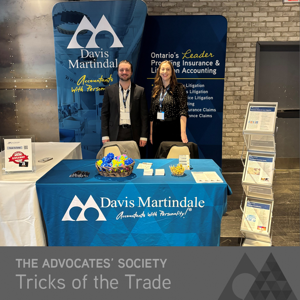 davismartindale's tweet image. Ryan and Danielle are conference ready today! Stop by their booth at the Tricks of the Trade Conference, held by the Advocates' Society.
#Tricks2025 #TricksoftheTrade #TricksoftheTrade2025 #conference #AccountantsWithPersonality