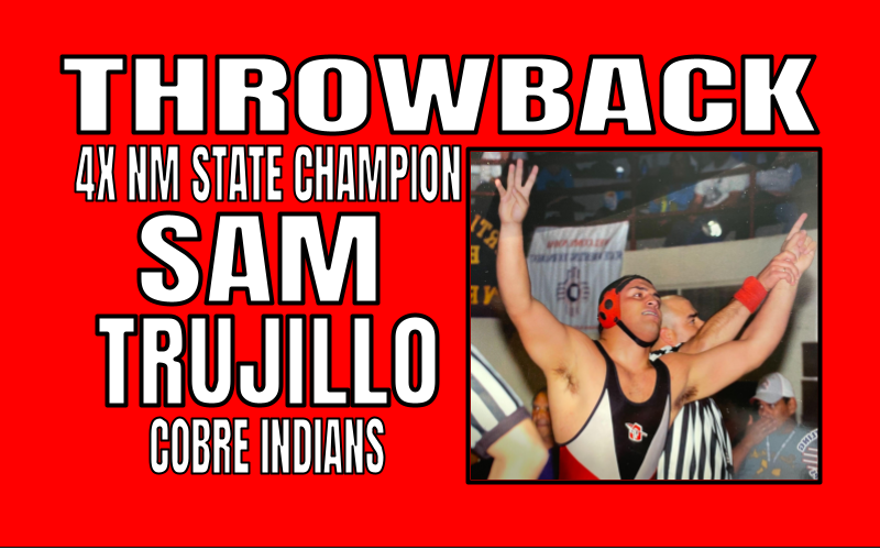 nmwrestlinginfo's tweet photo. Throwback: 4X NM State Champion Sam Trujillo (Cobre) Head Coach Louis Alvarez https://t.co/LbbtwBfJ6u