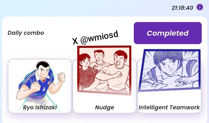 wmiosd's tweet photo. Daily Combo 31 Jan🗓️
⚽ Captain Tsubasa
🏎️ Drft Party
🪄 Spell wallet
🍩 Donot
Like & Repost
Check my profile, for other daily combos.
#Crypto #Combocard #drft #CaptainTsubasaDreamTeam #Dailycombo #DRFTParty #Donot #SpellWallet #CaptainTsubasa #Crypto #donut #Blum #SPELL https://t.co/BRXg0O5yRn