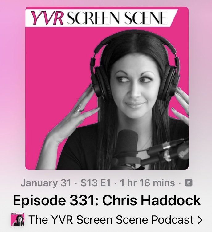 sabrinarmf's tweet photo. Annnnnnnnd we’re back! In the #YVRScreenScenePodcast season opener, I’m joined by iconic showrunner Chris Haddock (Da Vinci’s Inquest, Intelligence) to chat about the past, present, and future of TV storytelling. https://t.co/IaS7xjUw5q https://t.co/Kn3M4Q0VyW