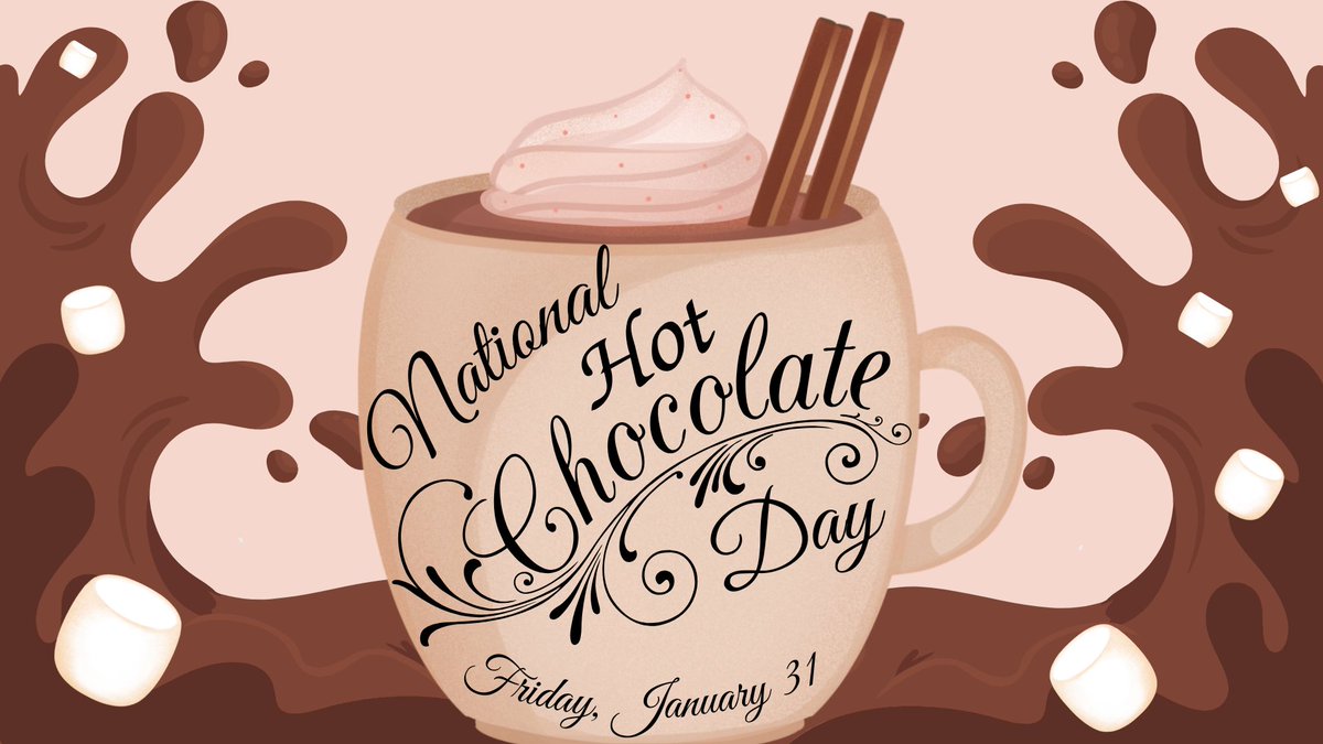 Get cozy inside and celebrate National Hot Chocolate Day today!