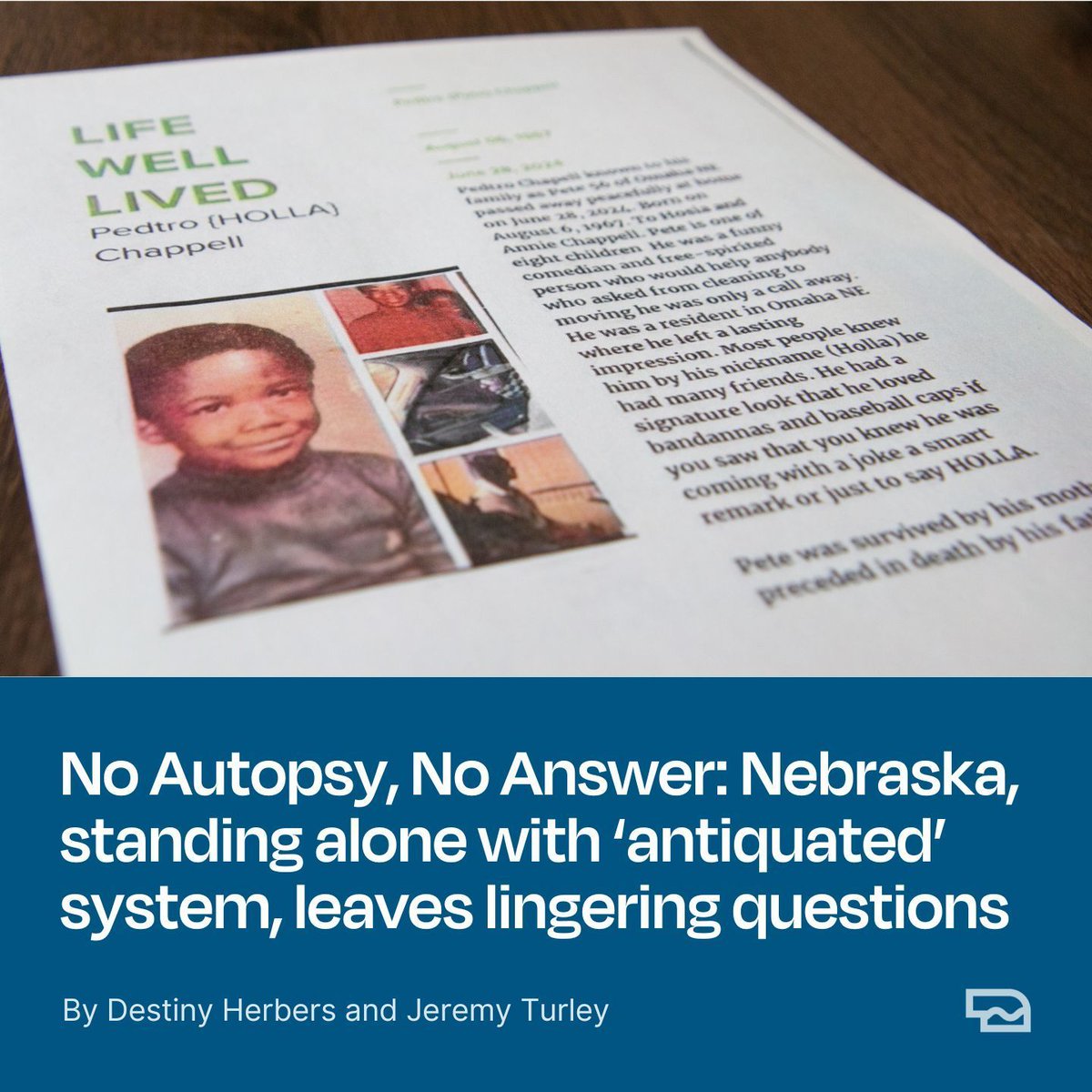 In Nebraska — and only Nebraska — when a doctor doesn’t declare a cause of death, the task falls to the county attorney. Over the past 15 years, the unattended autopsy rate has dropped by about half, and some families have been left wondering. 🔗 buff.ly/42AJL3i