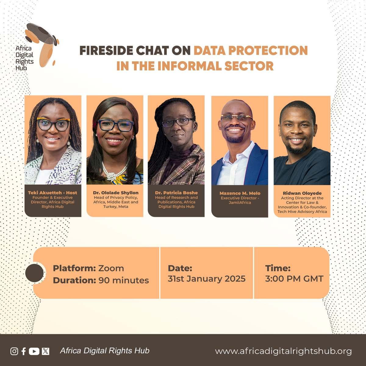 hub_adr's tweet image. We are live! 🎙️🚀

Join the Fireside Chat on Data Protection in the Informal Sector now! 🔥📢

Don’t miss out on expert insights and engaging discussions.
🔗 Join here: bit.ly/40t3MpK

#DataProtectionWeek2025 #ADRH #DigitalRights #PrivacyMatters