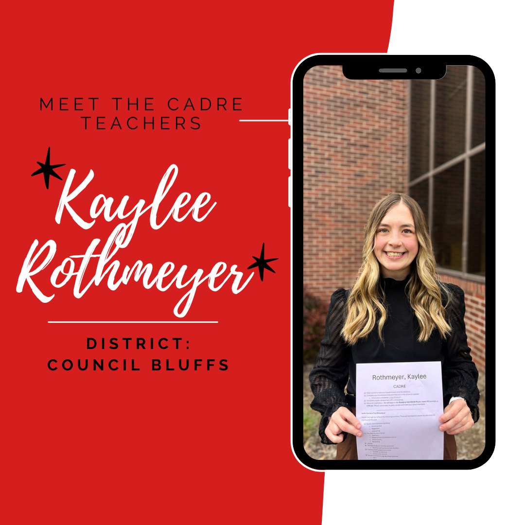 CADRE TEACHER SPOTLIGHT:✨Kaylee Rothmeyer✨

Learn more about Kaylee on our IG: instagram.com/p/DFYLDZZTk03/…