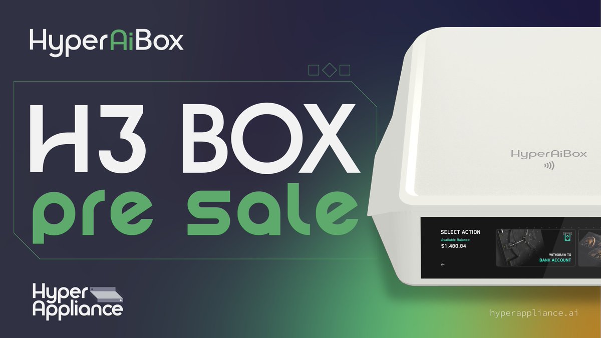 Pre-order the HyperAI Box H3 today and be a part of the global AI computation economy right from the comfort of your home! 💡🏠

📖 Learn  more: x.com/Hypercycle_AI/…