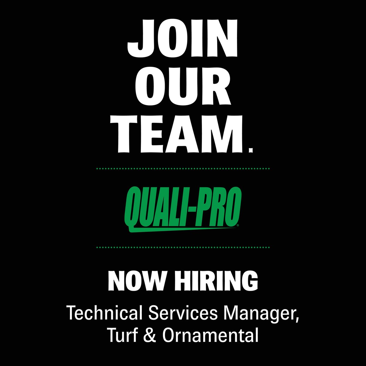 Take your career to new heights! Quali-Pro is on the lookout for a dynamic Technical Services Manager in Turf &amp; Ornamental. Curious if you’re the perfect match and eager to make a difference? Dive in and apply now!

hubs.la/Q034RBlb0