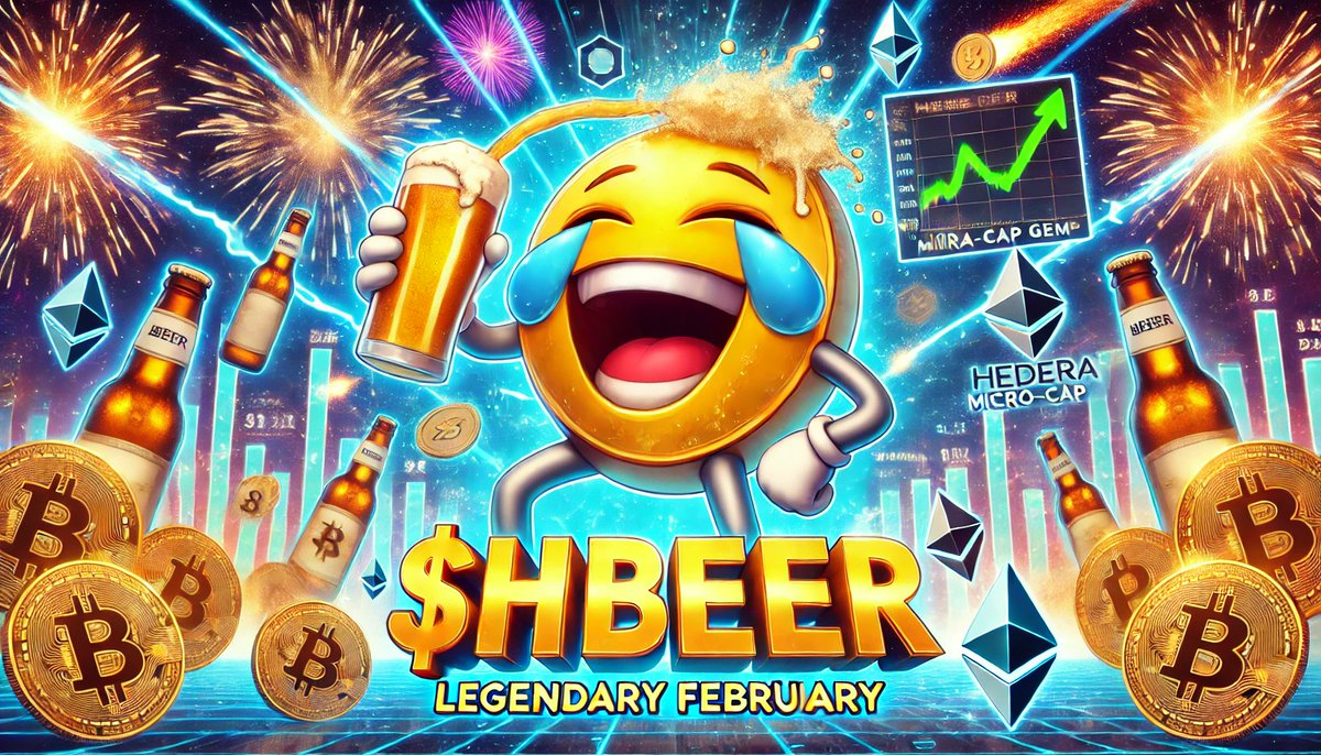 HBeerOfficial's tweet photo. This February is about to be legendary for memecoins! 💥

Some of today’s Hedera micro-cap gems – like $HBEER – have the potential to explode into the next $100M or even $1 BILLION market cap sensations! 🚀🔥

The meme coin season is here, and early adopters are the ones who make history. Will you be part of it? 👀💰

❤️ LIKE if you're ready for the ride!
🔁 REPOST to spread the $HBEER & $HBAR hype!
