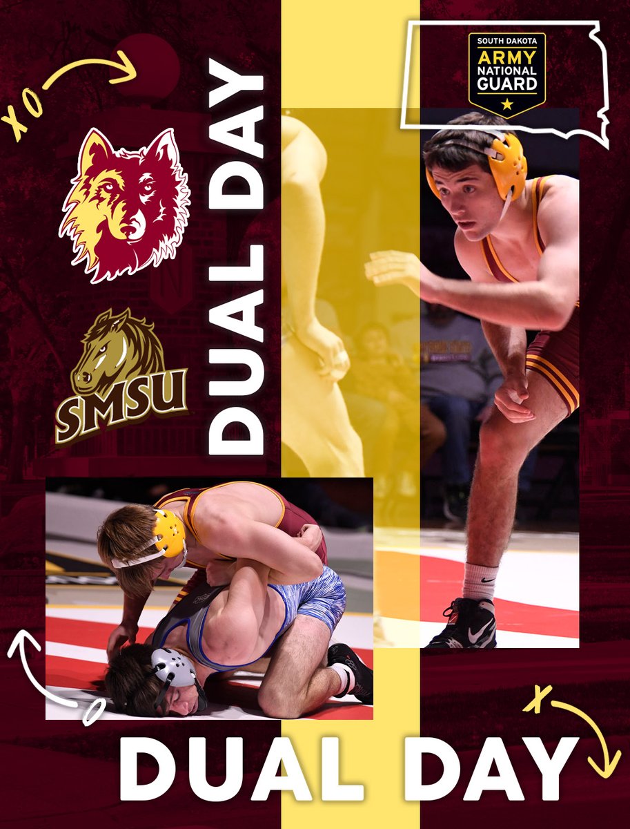 WolvesAthletics's tweet photo. #DualDay🤼
@nsuwolves_wr 🆚 Southwest Minn. St.
⏰ 3 PM
📄 https://t.co/dVE6URSNpX
📊 https://t.co/ZO8cPE1lEf
🎥 https://t.co/O1fqJXkt0s
🎟️ https://t.co/CSXyWHuP0c
🆓 https://t.co/Y508yaiZu4
📍 Wachs Arena
#GoWolves🐺 | #maroonNgold🐾 https://t.co/u3pWLhOf3o