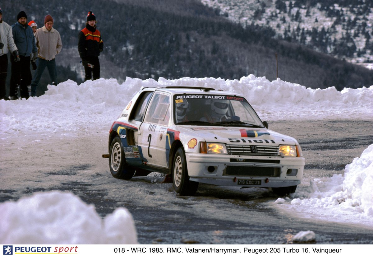 Après une mi-saison très réussie en 1984, la PEUGEOT 205 T16 devient vite la grande favorite du Championnat du Monde des Rallyes 1985 ! 🦁
1ère course de l’année, 1ère victoire ; Ari Vatanen et Terry Harryman gagnent le Monte-Carlo 🏆🏁
📷 DPPI
#40ans #205T16 #RallyeMonteCarlo