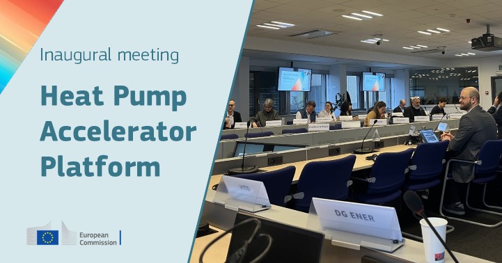 The #HeatPumpAccelerator Platform meeting gathered +80 industry stakeholders, policymakers and experts to tackle key challenges: cost, awareness &amp; system integration.

Collaboration &amp; policy support are vital for #HeatPumps to drive the #EnergyTransition.

europa.eu/!Hf9PMF