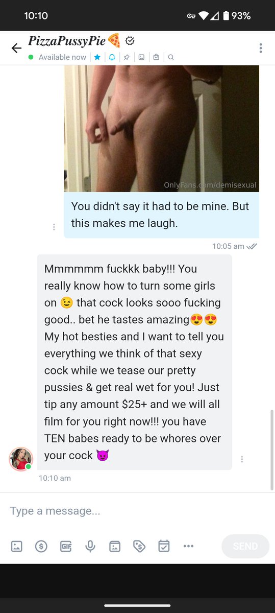 Demisexual__'s tweet image. The Onlyfans girl isn&apos;t really interested in you. 
Check out the reply for the cock image.