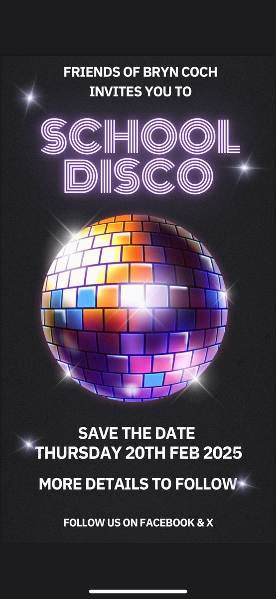 Ysgol Bryn Coch (@ysgolbryncoch) on Twitter photo <a href="/FOBCMold/">Friends Of Bryn Coch</a> School Disco, coming soon! <a href="/FOBCMold/">Friends Of Bryn Coch</a> School Disco, coming soon!