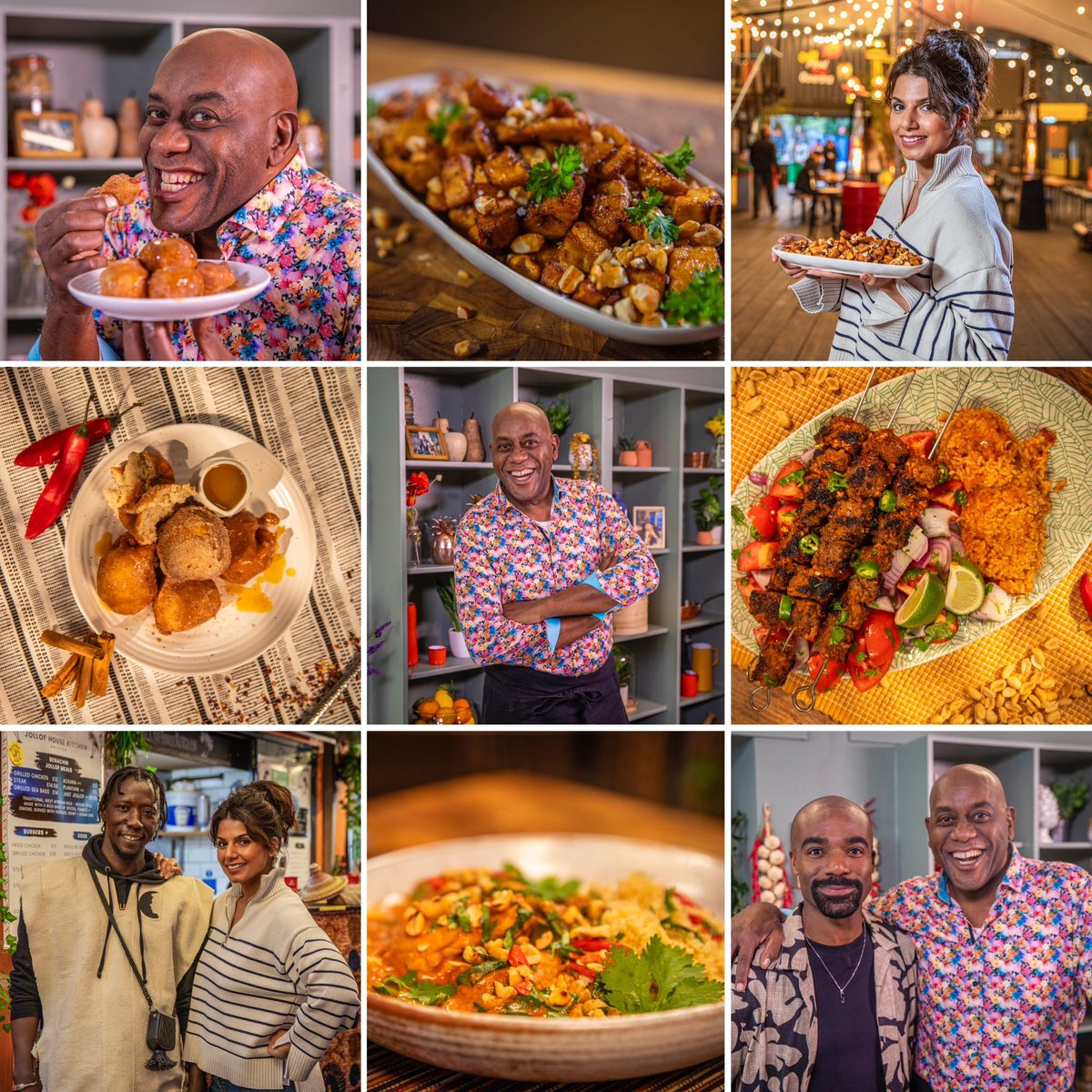 media_oyster's tweet photo. Join @AinsleyFoods @OreOduba &amp; @RubyBhogal_ as they bring you all the flavours from West Africa! Ainsley’s Fantastic Flavours - tomorrow morning at 11.40 on @ITV #food #delicious https://t.co/K4X49qIf49