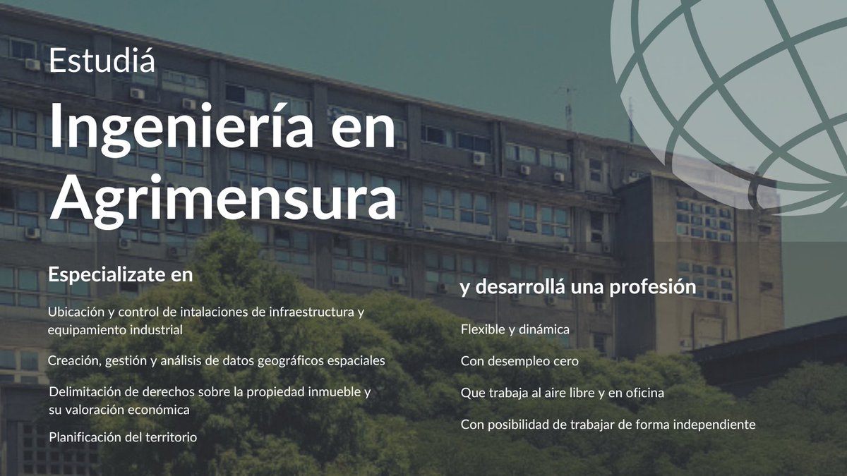 ia_fing_udelar's tweet photo. 🤔¿Buscás una carrera tecnológica, práctica y con excelentes oportunidades laborales?

👉¡Conocé todo lo que podés hacer en Ingeniería en Agrimensura!

➕info 📲 https://t.co/qMbD7pUSwA https://t.co/qhbK2M2VMB