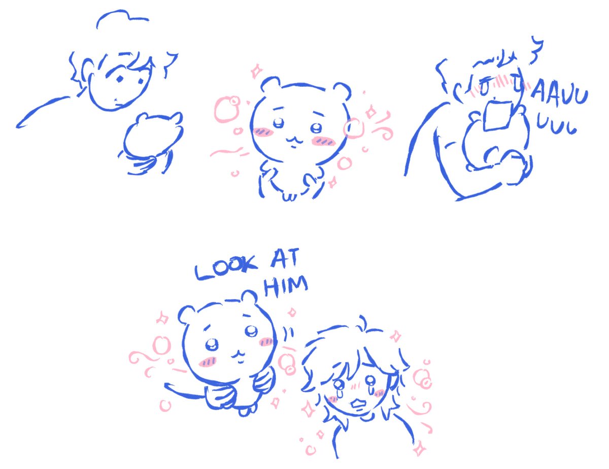 bf got a chiikawa plush. they look so alive... 