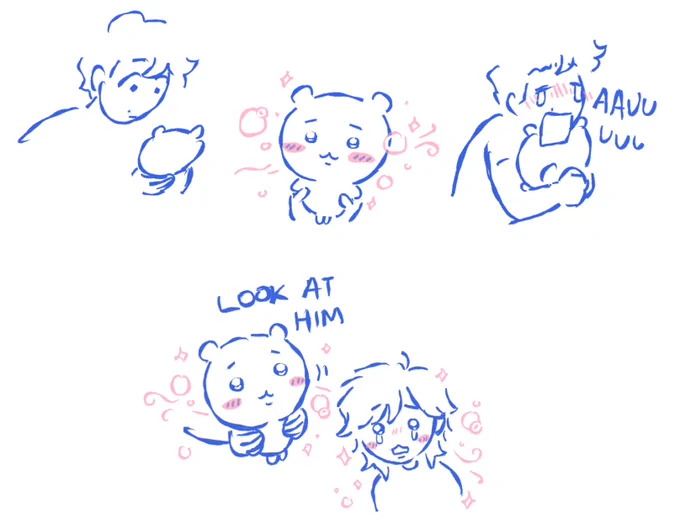 bf got a chiikawa plush. they look so alive... 