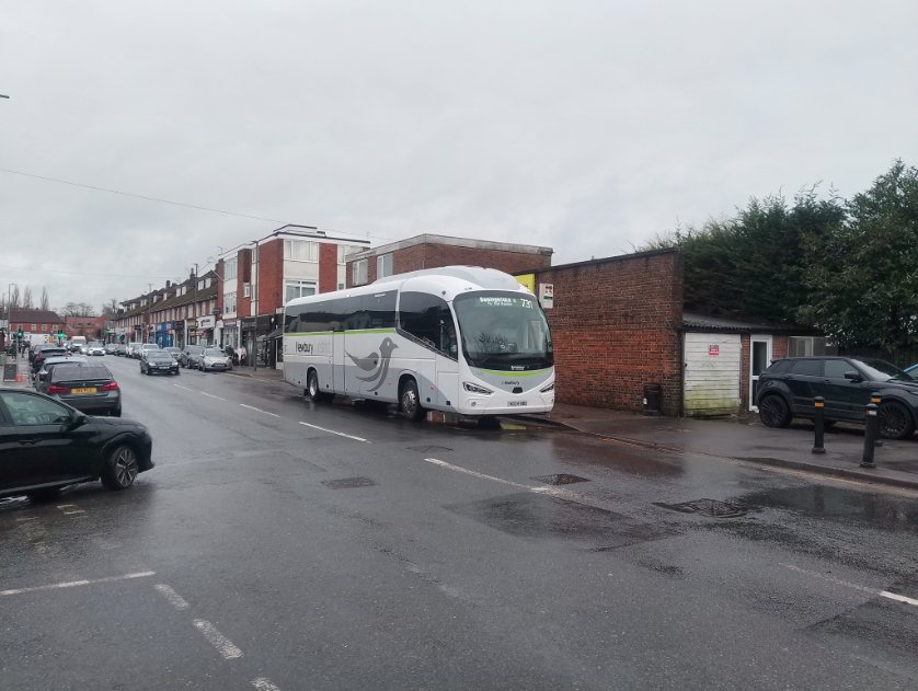 Today's adventures begin with <a href="/newburydistrict/">Newbury & District</a> Flightline, with vehicle 1429 taking me into Basingstoke. Incredibly helpful and polite driver on the 1115 from Heathrow, nice vehicle and Free trip Friday as the ticket machines broken! What more could you want!
