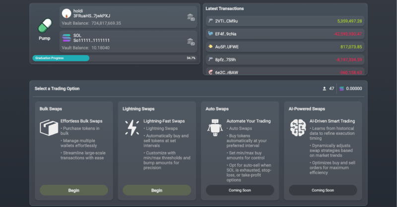 PampHub's tweet photo. ⚡ Auto Bumps – Stay ahead with effortless updates.
🛒 Bulk Buy – Simplify large-scale trades like never before.
📊 Advanced Token Tracking – Real-time insights at your fingertips.
💨 Lightning-Fast Performance – Navigate with speed and precision.