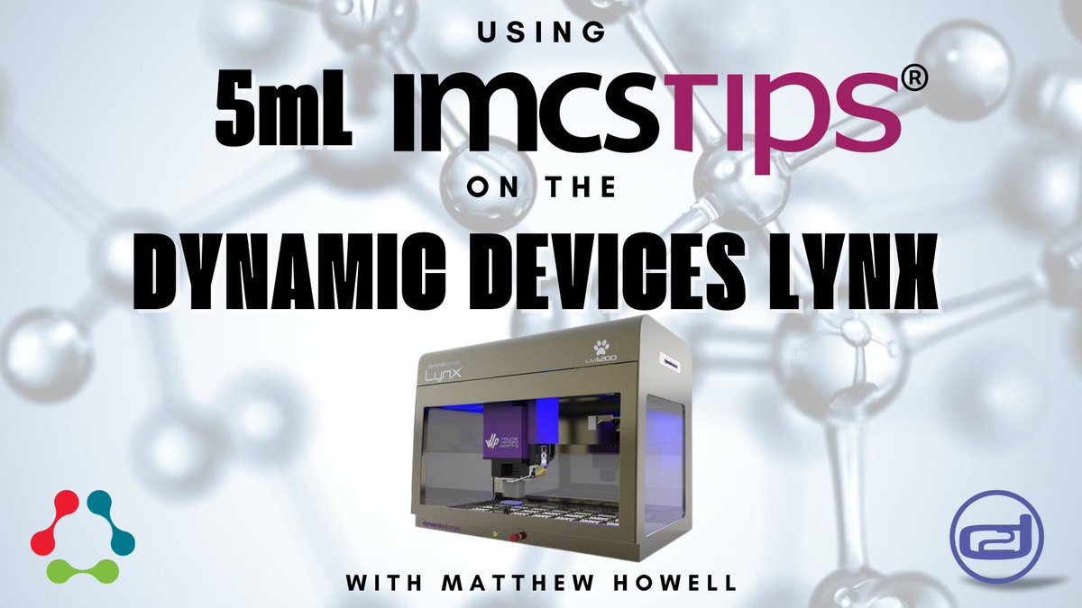 IMCS_biotech's tweet image. 🥱Need to take a short work break today? 📹 Check out our new video! 👨‍🔬 Dr. Matthew Howell, IMCS Research Scientist, walks you through the large volume #SizeX #IMCStips on the #DynamicDevices #LynxLM1200 automated liquid handler!

Click here to watch 👉 bit.ly/4gmA0ZG