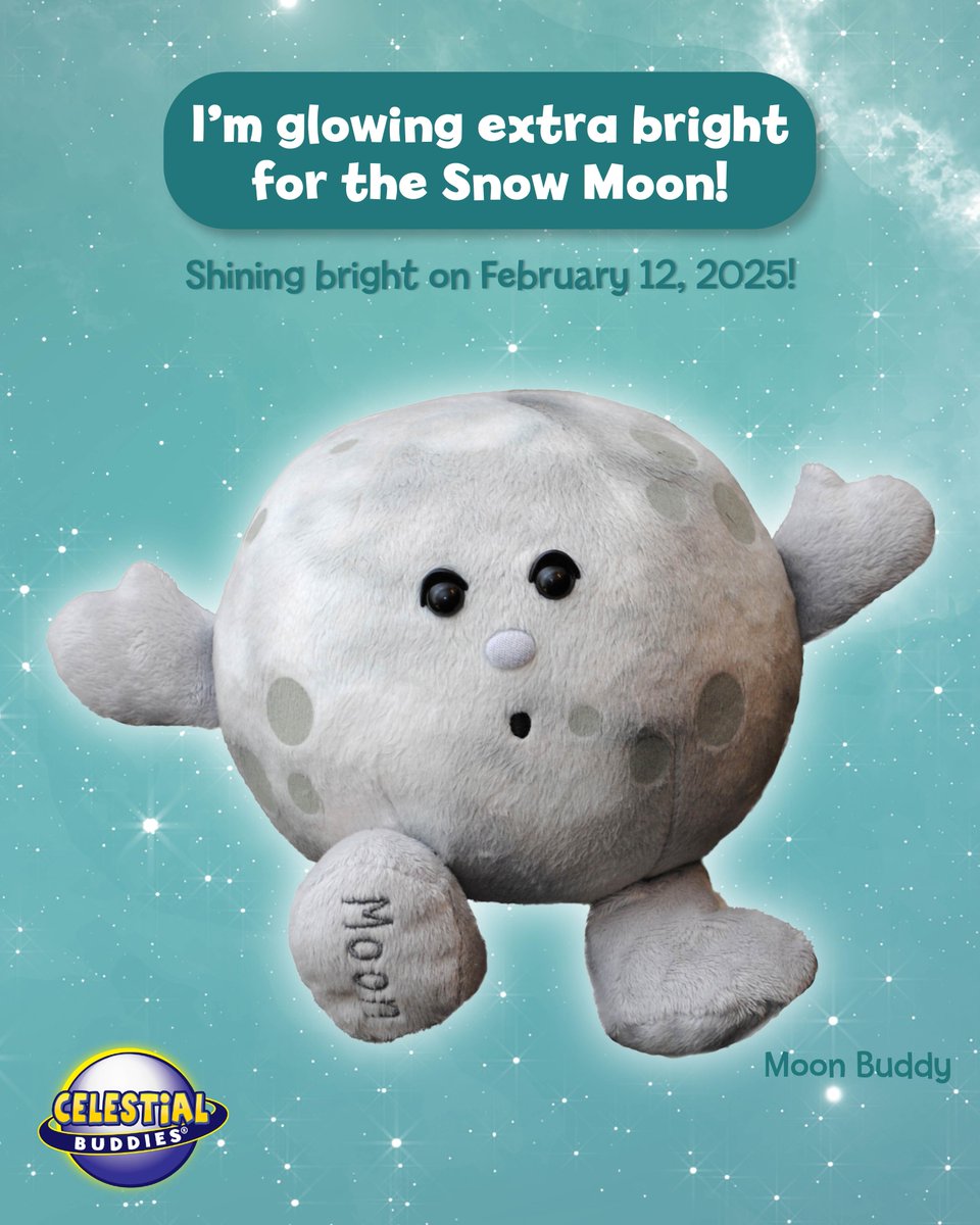 CelestialBuddy's tweet photo. Get ready for the Snow Moon on February 12, 2025! Named for the heavy snowfall of February, this bright winter moon will light up the chilly night sky, making for the perfect stargazing experience. Mark your calendars!
Shop Moon Buddy👉 https://t.co/Tlexqbpx2F
#LunarEvents https://t.co/ZA1oVQiCgE